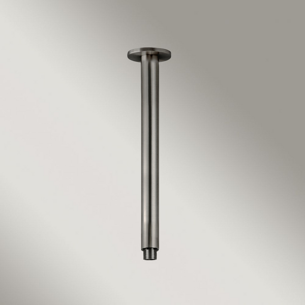 Meir Round Ceiling Shower Arm 300mm Shadow Gunmetal