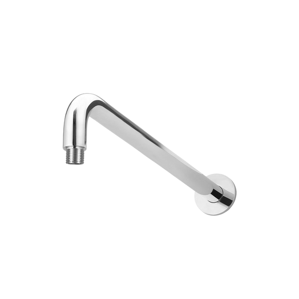Meir Round Wall Shower Curved Arm 400mm Polished Chrome