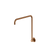 Meir High Rise Shower Arm Lustre Bronze