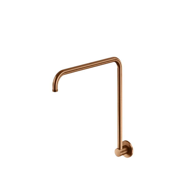 Meir High Rise Shower Arm Lustre Bronze
