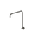 Meir High Rise Shower Arm Shadow Gunmetal