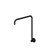 Meir High Rise Shower Arm Matte Black