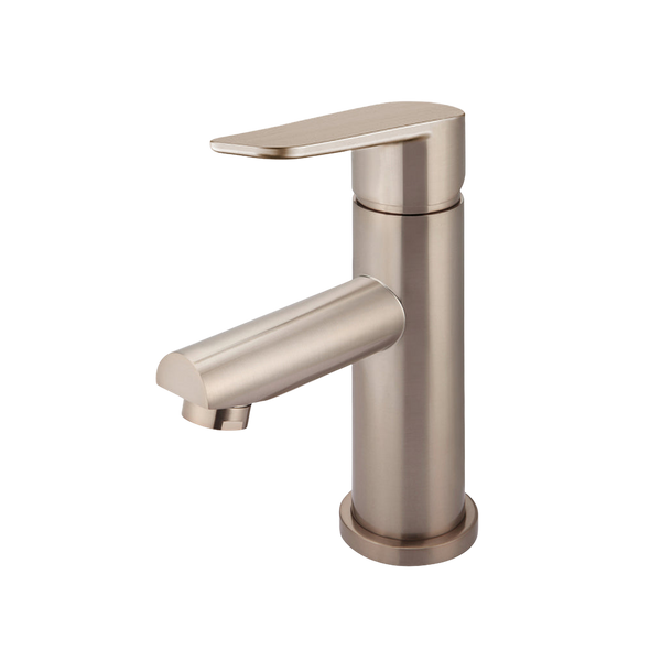 Meir Round Paddle Basin Mixer Champagne