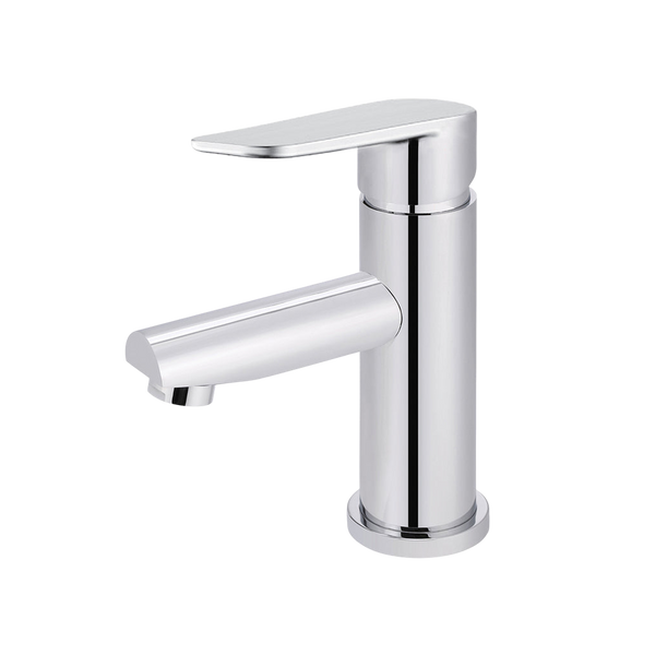 Meir Round Paddle Basin Mixer Polished Chrome