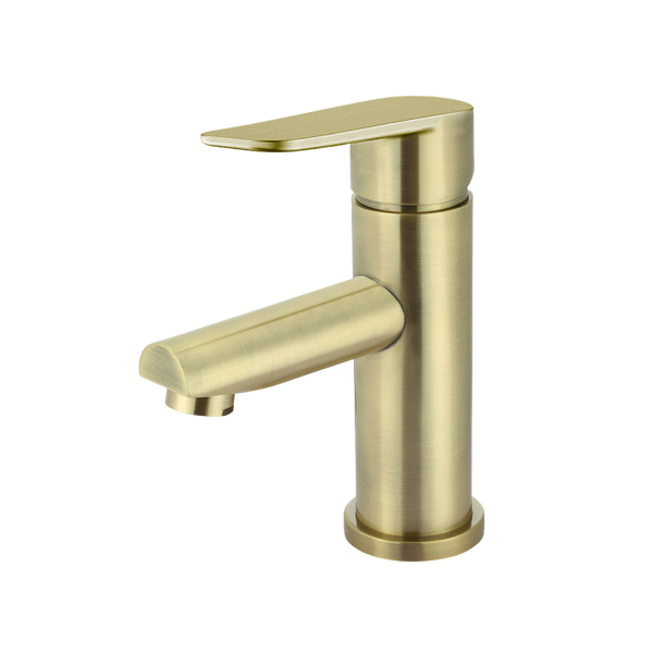 Meir Round Paddle Basin Mixer Tiger Bronze