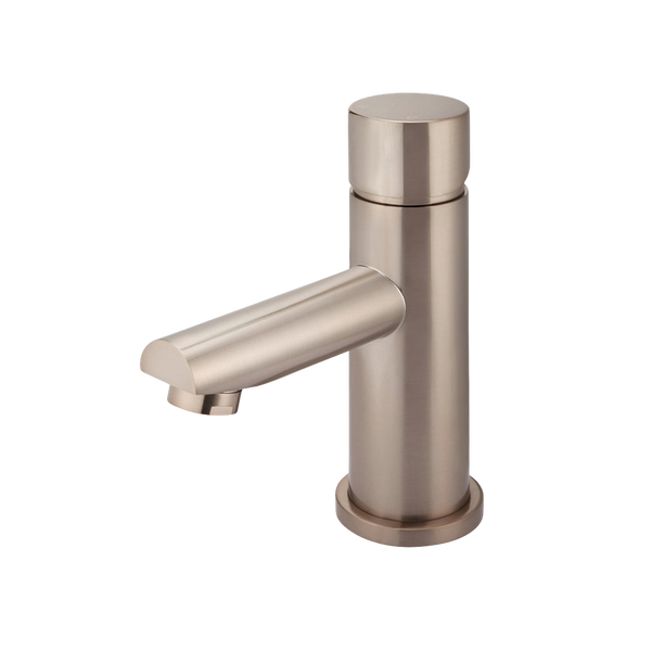 Meir Round Pinless Basin Mixer Champagne