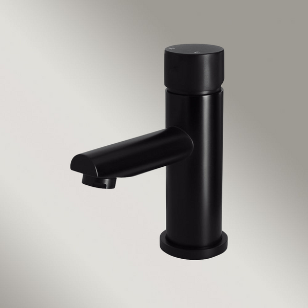 Meir Round Pinless Basin Mixer Matte Black