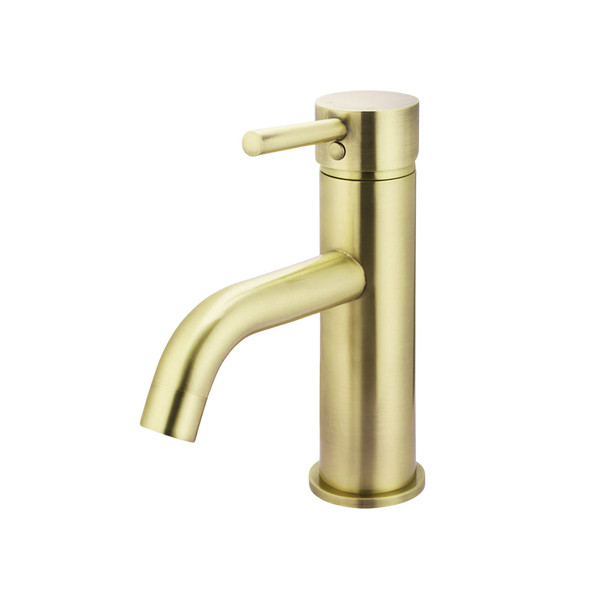 Meir Round Basin Mixer Curved Tiger Bronze