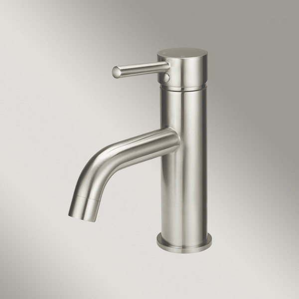 Meir Round Basin Mixer Curved Brushed Nickel
