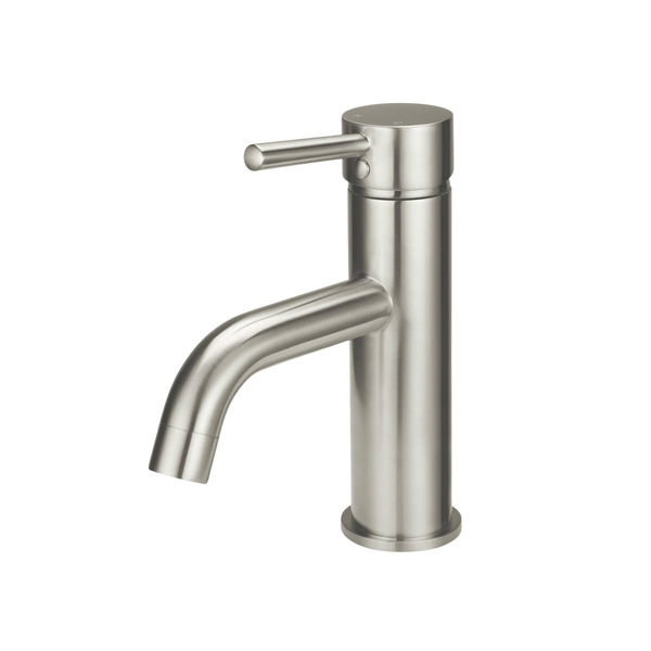 Meir Round Basin Mixer Curved Brushed Nickel