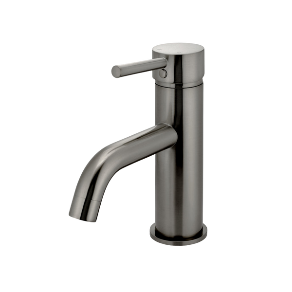 Meir Round Basin Mixer Curved Shadow Gunmetal