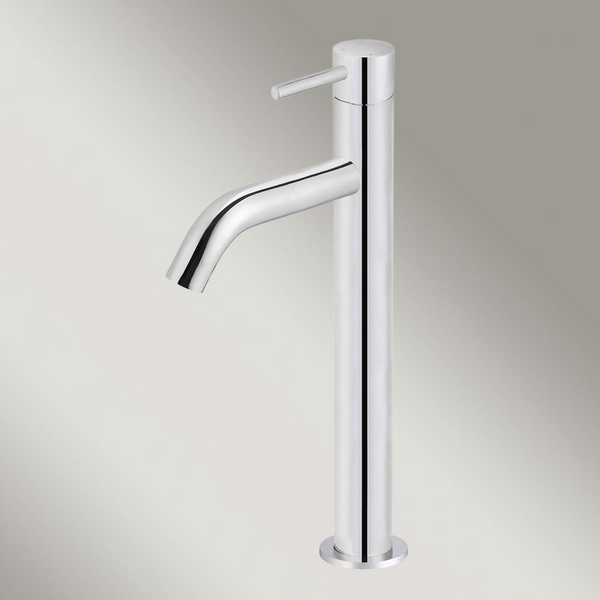 Meir Piccola Tall Basin Mixer Tap With 130mm Spout Polished Chrome