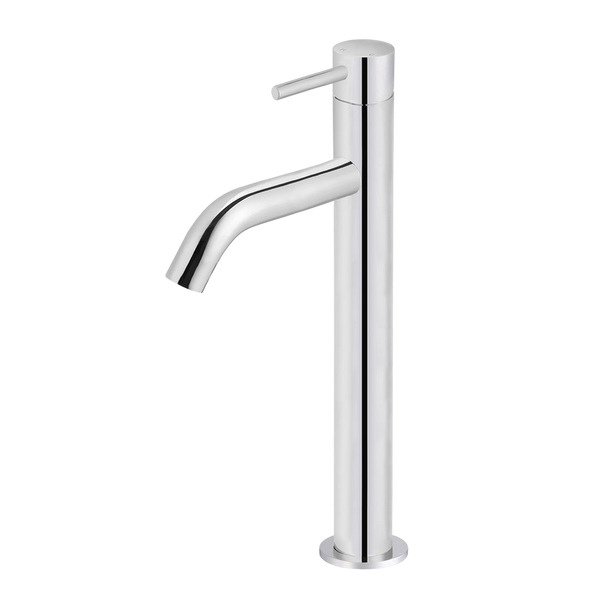 Meir Piccola Tall Basin Mixer Tap With 130mm Spout Polished Chrome