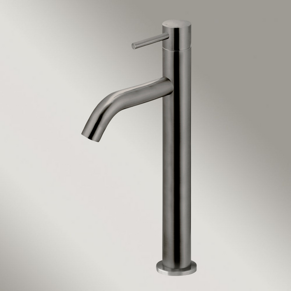 Meir Piccola Tall Basin Mixer Tap With 130mm Spout Shadow Gunmetal