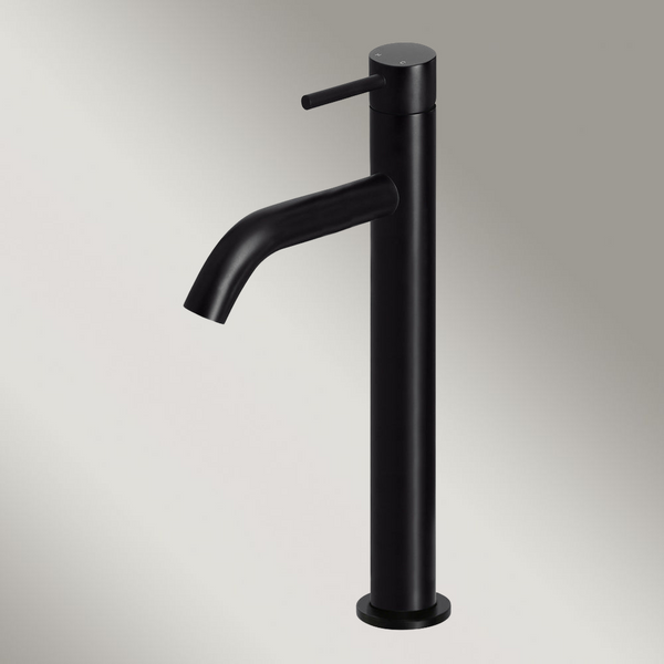 Meir Piccola Tall Basin Mixer Tap With 130mm Spout Matte Black