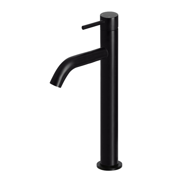 Meir Piccola Tall Basin Mixer Tap With 130mm Spout Matte Black