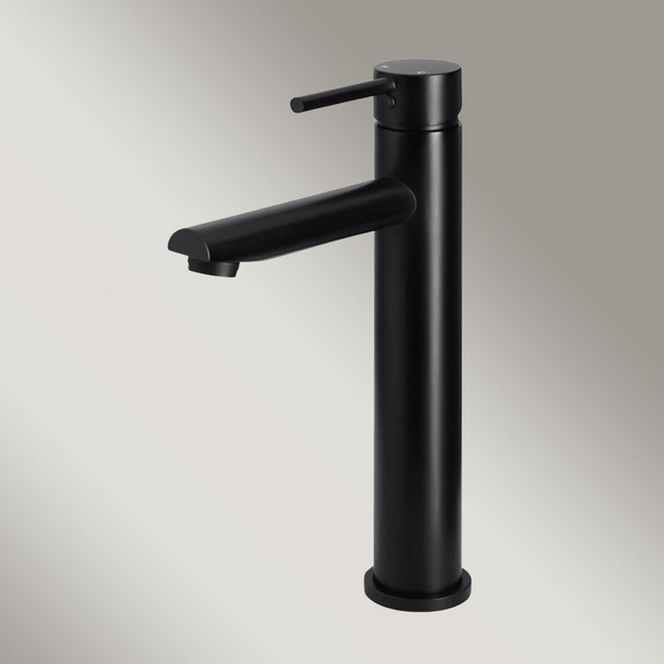 Meir Round Tall Basin Mixer Matte Black