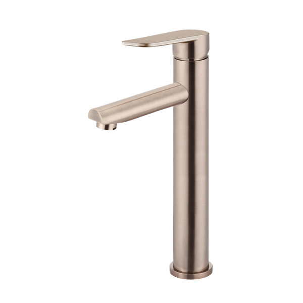 Meir Round Paddle Tall Basin Mixer Champagne