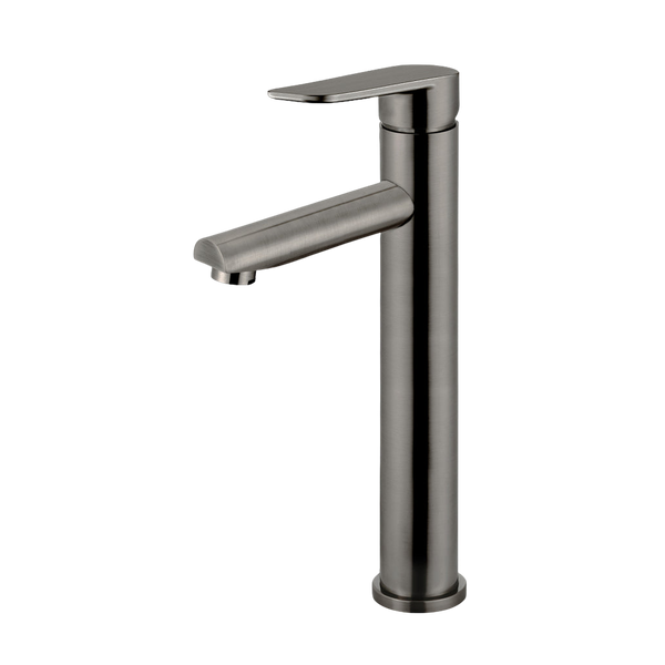 Meir Round Paddle Tall Basin Mixer Shadow Gunmetal