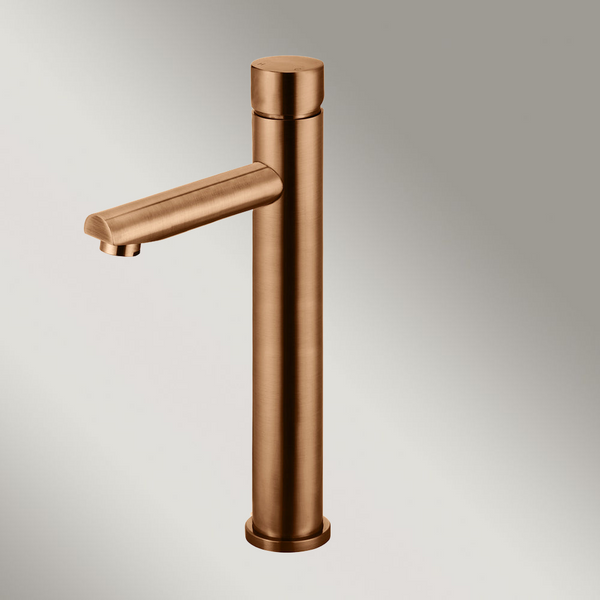 Meir Round Pinless Tall Basin Mixer Lustre Bronze
