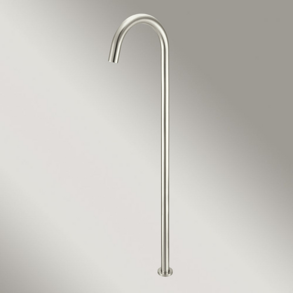 Meir Round Freestanding Bath Spout Brushed Nickel