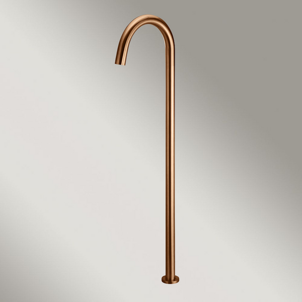 Meir Round Freestanding Bath Spout Lustre Bronze