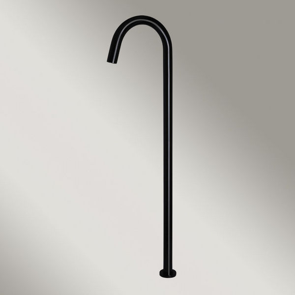Meir Round Freestanding Bath Spout Matte Black