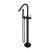 Meir Round Freestanding Bath Spout And Hand Shower Matte Black