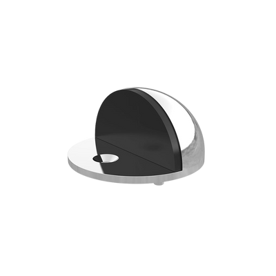 Meir Round Half Moon Door Stop Polished Chrome
