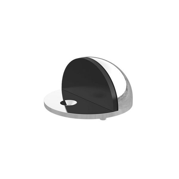 Meir Round Half Moon Door Stop Polished Chrome