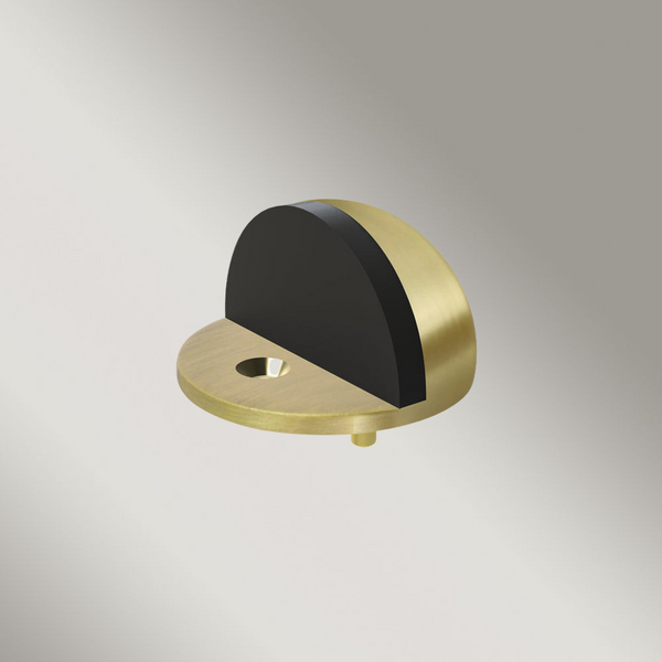 Meir Round Half Moon Door Stop Tiger Bronze