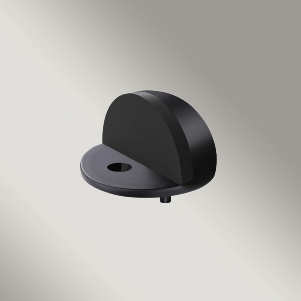 Meir Round Half Moon Door Stop Matte Black