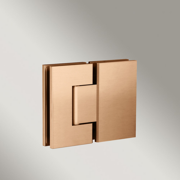 Meir Glass To Glass Shower Door Hinge Lustre Bronze