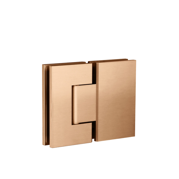 Meir Glass To Glass Shower Door Hinge Lustre Bronze