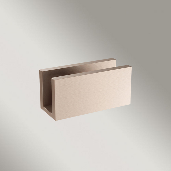 Meir Glass Fixing U Bracket Champagne