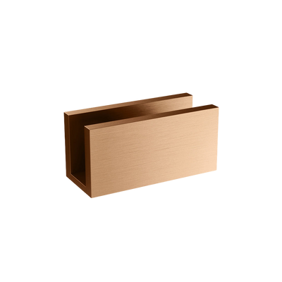 Meir Glass Fixing U Bracket Lustre Bronze