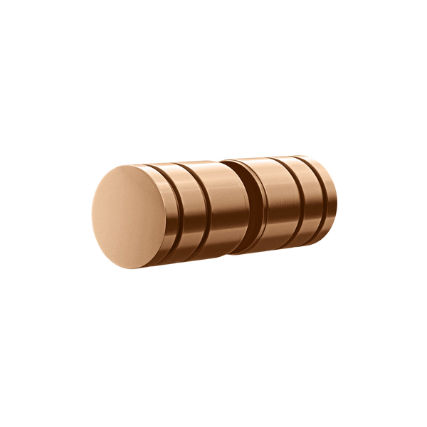 Meir Shower Door Round Handle Lustre Bronze