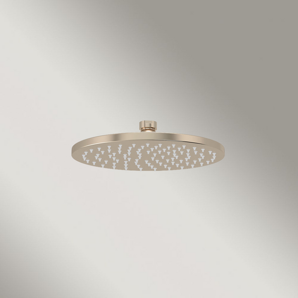 Meir Round Shower Rose 200mm Champagne