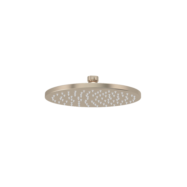 Meir Round Shower Rose 200mm Champagne