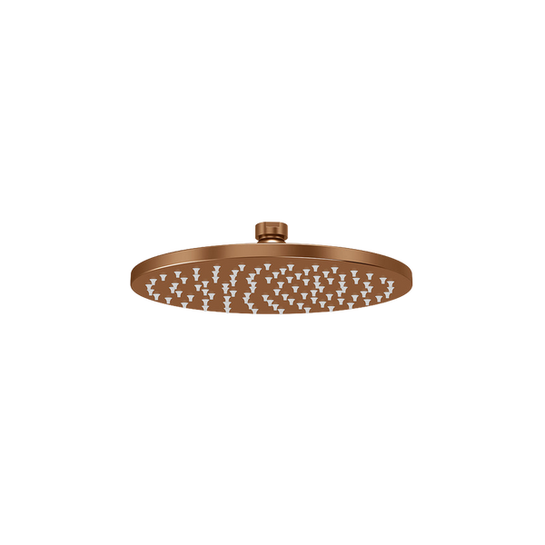 Meir Round Shower Rose 200mm Lustre Bronze