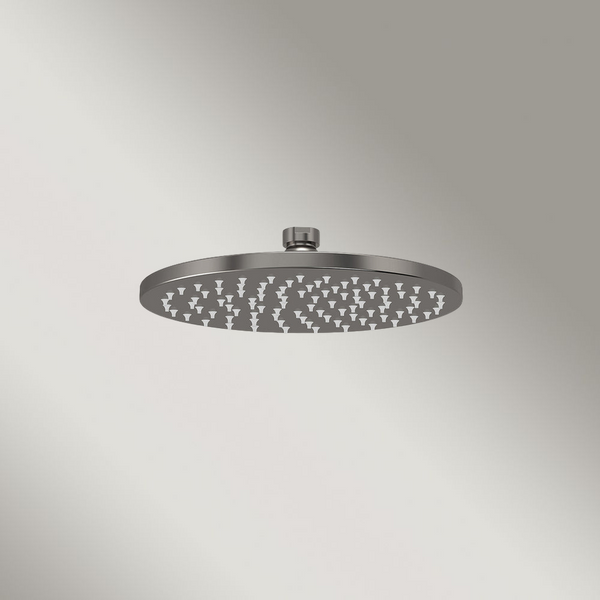 Meir Round Shower Rose 200mm Shadow Gunmetal
