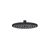 Meir Round Shower Rose 200mm Matte Black
