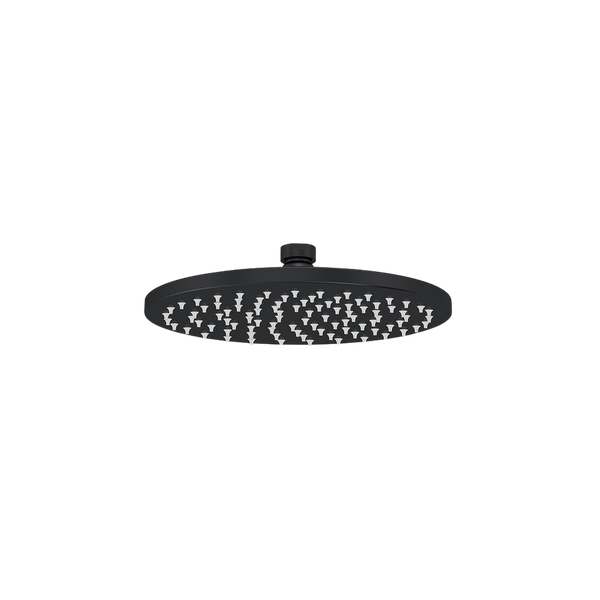 Meir Round Shower Rose 200mm Matte Black