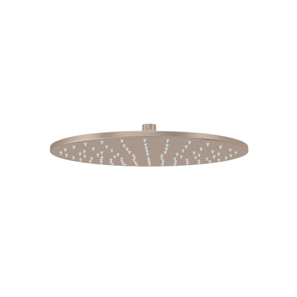 Meir Round Shower Rose 300mm Champagne