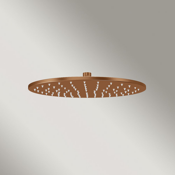 Meir Round Shower Rose 300mm Lustre Bronze