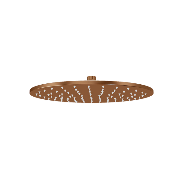 Meir Round Shower Rose 300mm Lustre Bronze
