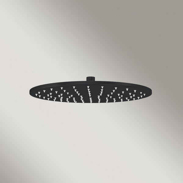 Meir Round Shower Rose 300mm Matte Black