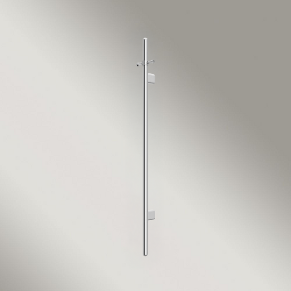 Meir Heated Vertical Towel Rail Polished Chrome