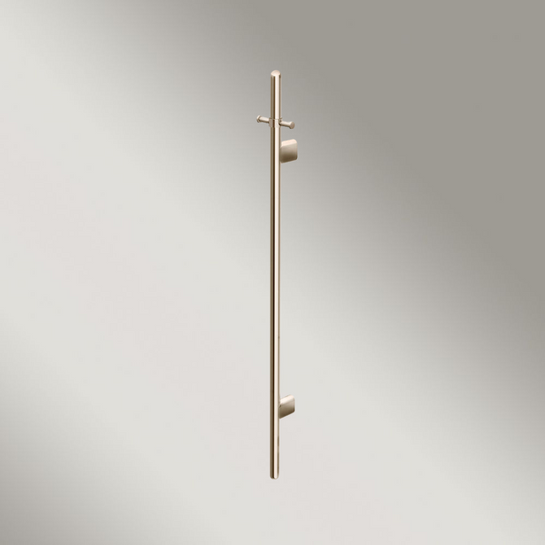 Meir Heated Vertical Towel Rail Champagne