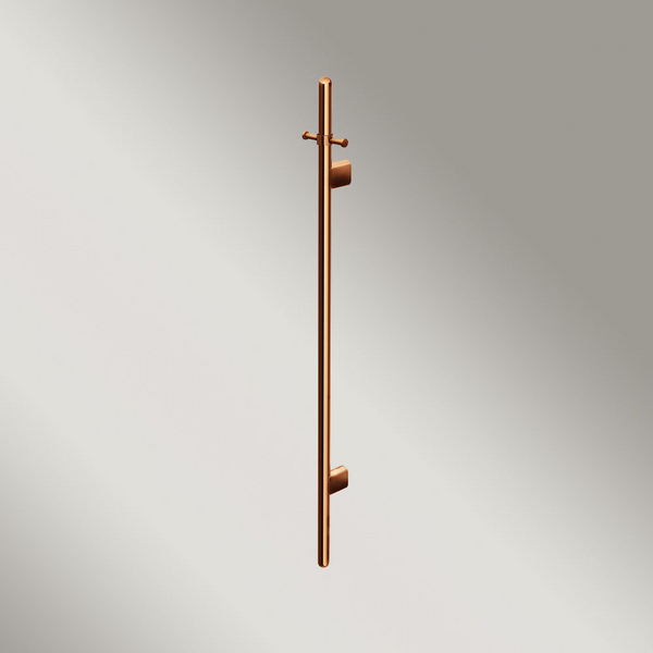 Meir Heated Vertical Towel Rail Lustre Bronze
